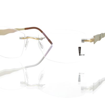 Switch It Garnitur 3317 Damenbrille Gold Weiß Innen Gold Glanz (1)