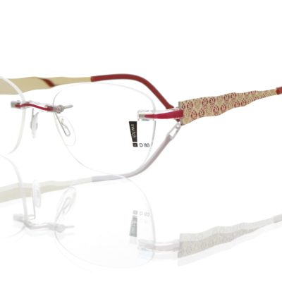 Switch It Garnitur 3318 Damenbrille Gold Rot Rosa Innen Gold Glanz (2)
