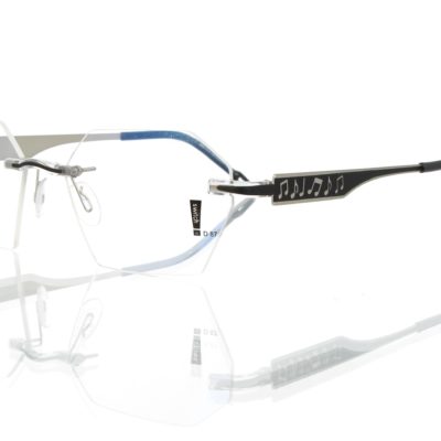 Switch It Garnitur 3330 Damenbrille Schwarz Silber Matt Noten (2)