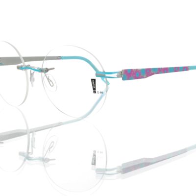 Switch It Garnitur 3331 Damenbrille Palladium Türkis Rosa (2)