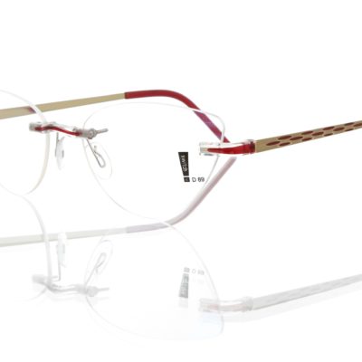 Switch It Garnitur 3337 Damenbrille Gold Rot (2)