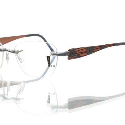 Switch It Garnitur 3343 Damenbrille Roségold Grau Schwarz Innen Roségold (2)