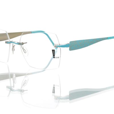 Switch It Garnitur 3344 Damenbrille Gold Türkis Innen Gold (2)