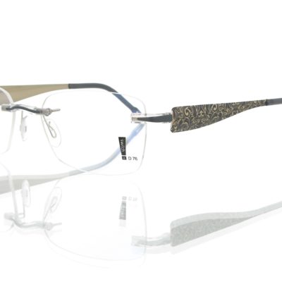 Switch It Garnitur 3345 Damenbrille Gold Grau Innen Gold (2)