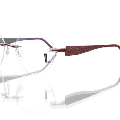 Switch It Garnitur 3347 Damenbrille Ruthenium Dunkelrot Innen Ruthenium (2)