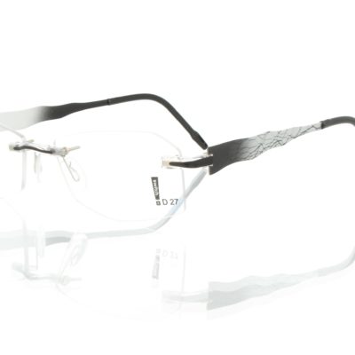 Switch It Garnitur 3353 Damenbrille Schwarz Silber Netz (2)