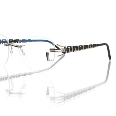 Switch It Garnitur 7032 Damenbrille Schwarz Gold Matt Mäander (2)