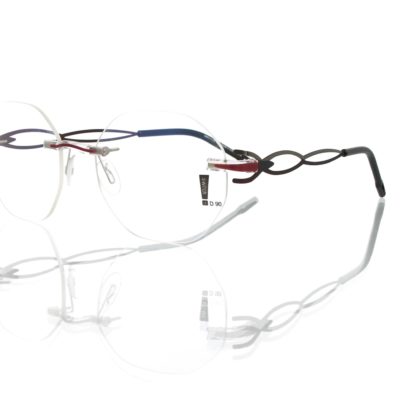 Switch It Garnitur 7033 Damenbrille Schwarz Bordeaux Matt Dunkelruthenium (2)