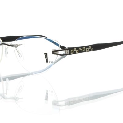 Switch It Garnitur 9185 Damenbrille Schwarz Gold (2)
