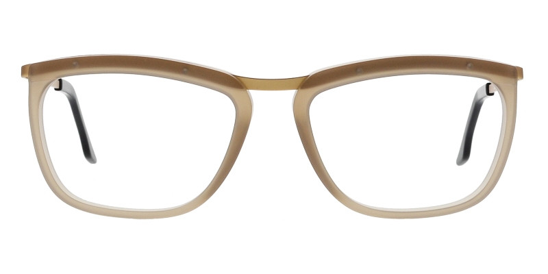 Tony-40M/11 taupe Colibris Eyewear Brille Herren Tony in Braun, klassisches rechteckiges Design, Frontansicht