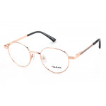 Vulkani VI 339 480 Kinderbrille Goldfarben - Vollrandfassung in Panto-/Rundform aus Metall