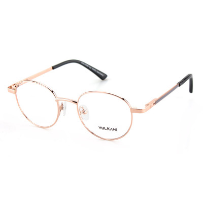 Vulkani VI 339 480 Kinderbrille Goldfarben - Vollrandfassung in Panto-/Rundform aus Metall