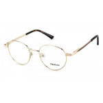 Vulkani VI 339 482 Kinderbrille Goldfarben - Vollrandfassung in Panto-/Rundform aus Metall