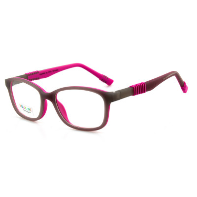 Vulkani VI 340 486 Kinderbrille Grau - rechteckige Vollrandfassung aus Superflexi