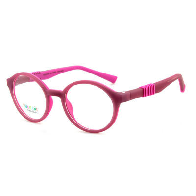 Vulkani VI 342 490 Kinderbrille Rot - Vollrandfassung in Panto-/Rundform aus Superflexi