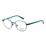Vulkani VI 344 496 Kinderbrille Türkis - Vollrandfassung in Panto-/Rundform aus Edelstahl