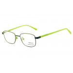 Vulkani VI 348 507 Kinderbrille Blau - rechteckige Vollrandfassung aus Edelstahl