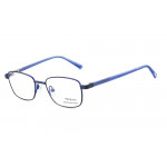 Vulkani VI 348 508 Kinderbrille Blau - rechteckige Vollrandfassung aus Edelstahl