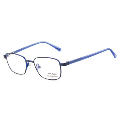 Vulkani VI 348 508 Kinderbrille Blau - rechteckige Vollrandfassung aus Edelstahl