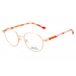 Vulkani VI 350 513 Kinderbrille Goldfarben - Vollrandfassung in Panto-/Rundform aus Edelstahl