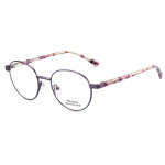 Vulkani VI 350 515 Kinderbrille Lila - Vollrandfassung in Panto-/Rundform aus Edelstahl
