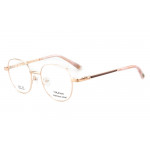 Vulkani VI 351 517 Kinderbrille Goldfarben - Vollrandfassung in Panto-/Rundform aus Edelstahl