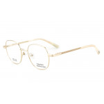 Vulkani VI 351 518 Kinderbrille Goldfarben - Vollrandfassung in Panto-/Rundform aus Edelstahl