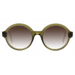 Colibris Ava runde Brille in Gold für damen und schmale Gesichter