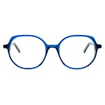 Damenbrille Colibris Emilia in Blau mit rundem Rahmen, moderne und elegante Optik.