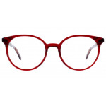 Colibris Emily runde Brille in Rot für damen und schmale Gesichter