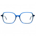 Damenbrille Colibris Emma in Blau mit rechteckigen Gläsern, modernes und elegantes Design, Frontalansicht.