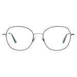 Damenbrille Colibris Fara mit filigranem, rundem Metallgestell in Silber, frontal abgebildet.