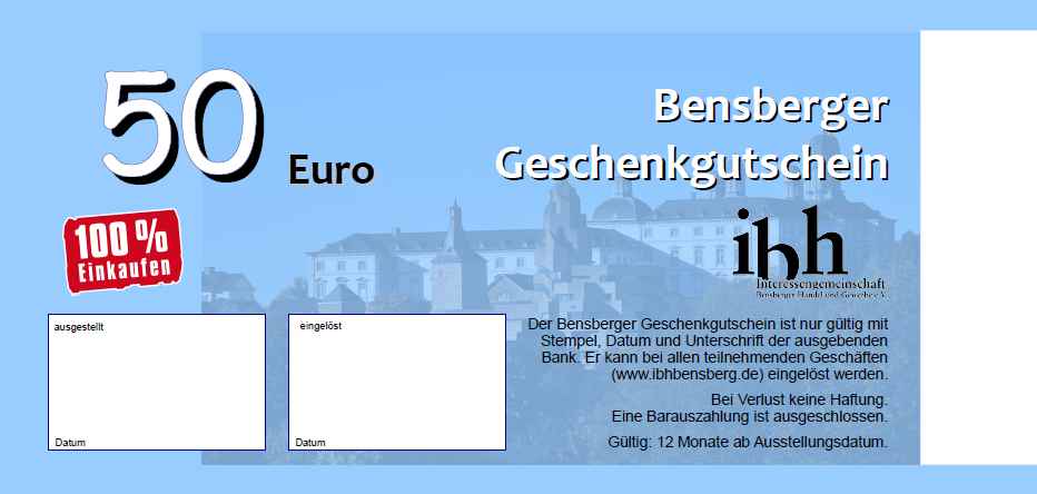 Geschenkgutschein Optik Wolf Optiker Bensberg Bergisch Gladbach Optik