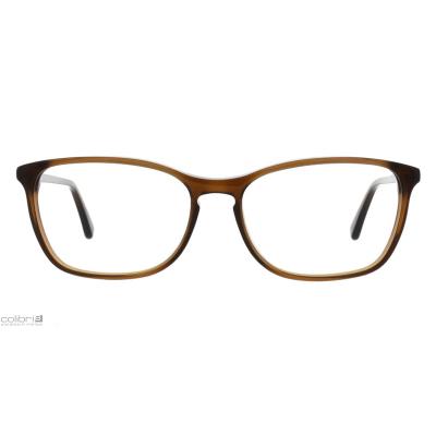 Damenbrille Colibris Hanna, braunes Gestell, rechteckige Form, klassische und elegante Optik.