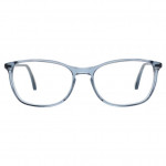 Damenbrille Colibris Hanna in dezentem Blau-Grau, rechteckige Gläser, filigranes Design, frontale Ansicht.