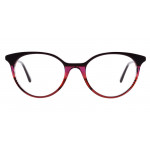 Colibris Helena runde Brille in Rot für damen und schmale Gesichter