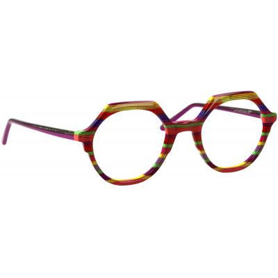 Damenbrille Johann von Goisern JA030 mit auffälligem farbenfrohen Design und achteckigen Gläserrahmen.