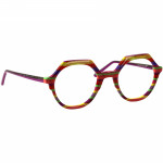 Damenbrille Johann von Goisern JA030 mit auffälligem farbenfrohen Design und achteckigen Gläserrahmen.