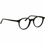 Schwarze Unisexbrille Johann von Goisern JC200 mit runder Fassung und schlanken Bügeln, ideal für zeitlosen Stil.