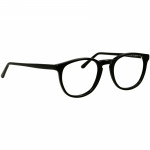 Unisexbrille Johann von Goisern JC201, schwarzes Gestell mit runder Form und schlanken Bügeln, ideal für jeden Look.