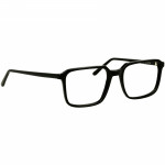 Unisexbrille Johann von Goisern JC204 mit rechteckigem, schwarzem Rahmen und schlanken Bügeln, zeitloses Design.