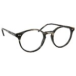 Herrenbrille Johann von Goisern JCUdo mit runden Gläsern und dezentem, dunkel gemustertem Rahmen in moderner Optik.