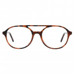Unisexbrille Colibris Jona mit braunem Havanna-Muster und markantem Doppelsteg, frontal abgebildet.