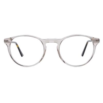 Damenbrille Colibris Milo mit transparentem Rahmen, frontale Ansicht auf weißem Hintergrund.