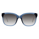Colibris Mona eckige Brille in Rauchblau für damen und schmale Gesichter
