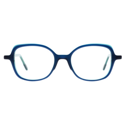 Colibris Patti runde Brille in Türkis für damen und schmale Gesichter