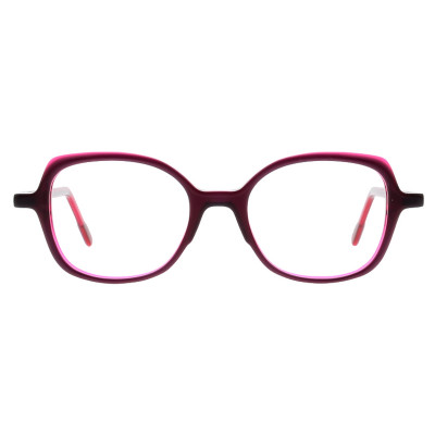 Colibris Patti runde Brille in Rot für damen und schmale Gesichter