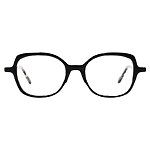 Damenbrille Colibris Patti in Schwarz, vorneansicht mit rundlichen Gläsern und modernem Design.