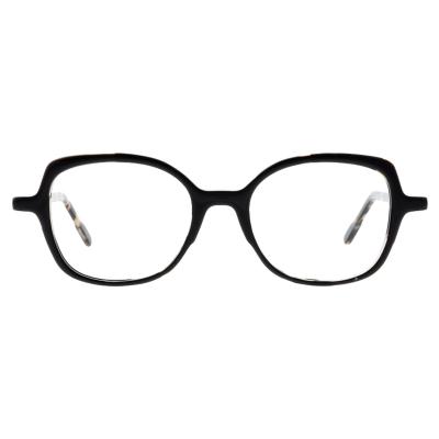 Damenbrille Colibris Patti in Schwarz, vorneansicht mit rundlichen Gläsern und modernem Design.