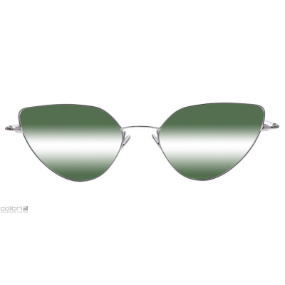 Colibris Saga Sun ovale Sonnenbrille in Silber für damen und schmale Gesichter